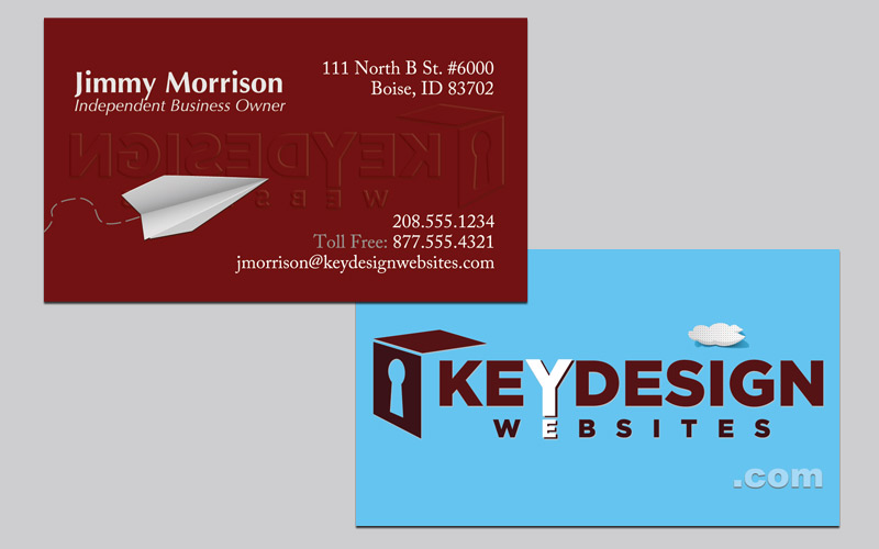 Key Design Websites business cards